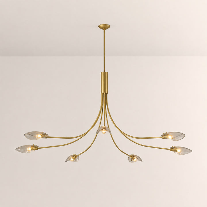 Sally Smoke Glass Round Chandelier