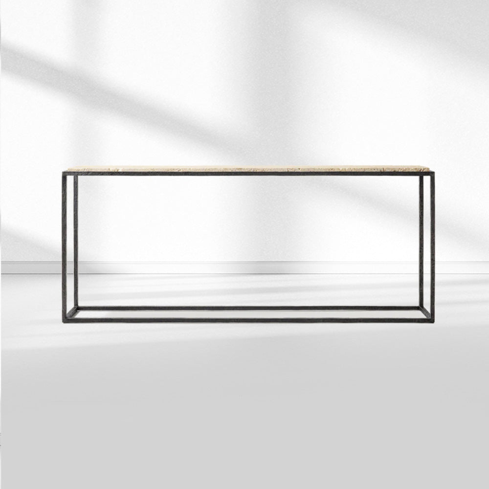 Salvidor Stone Console Table