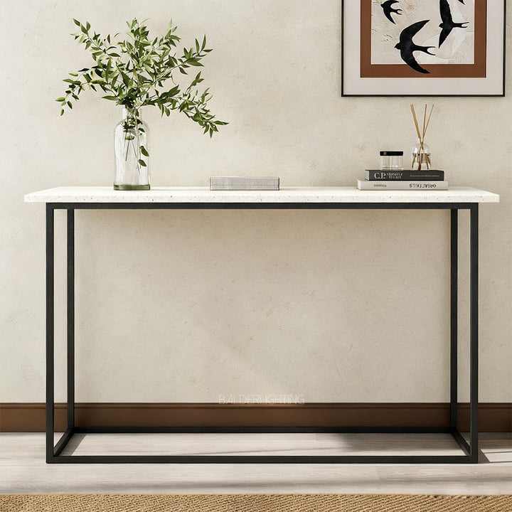 Salvidor Stone Console Table