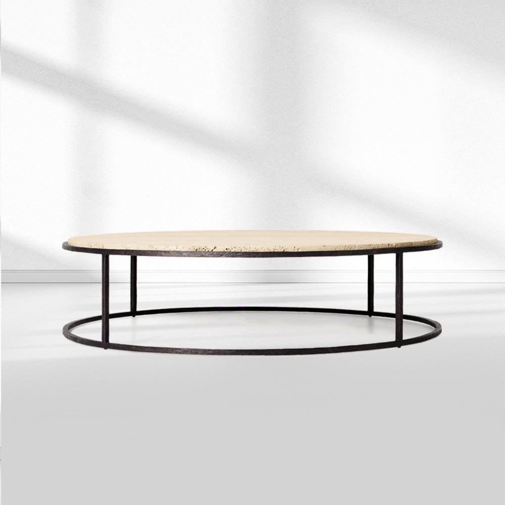 Salvidor Stone Round Coffee Table