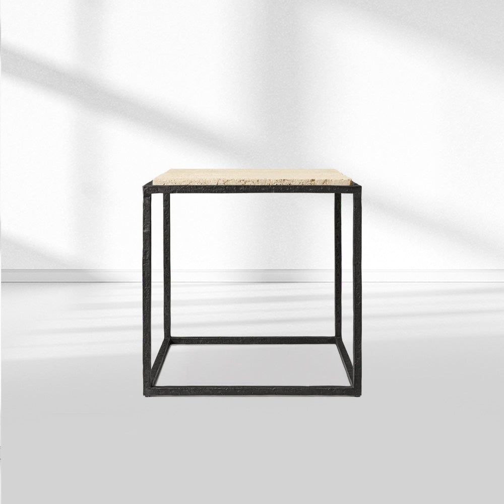 Salvidor Stone Square Side Table