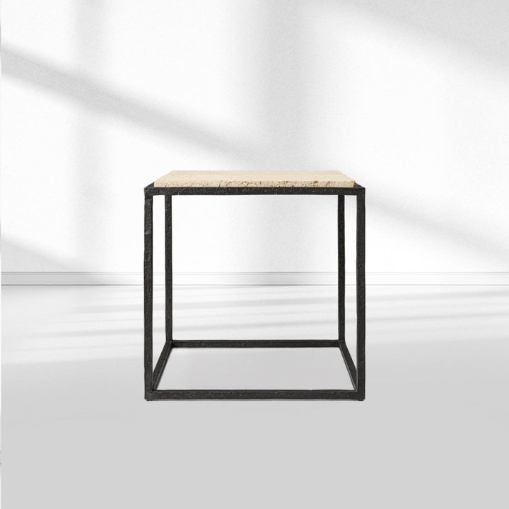 Salvidor Stone Square Side Table
