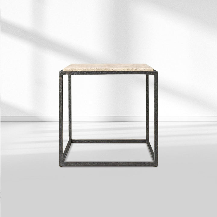 Salvidor Stone Square Side Table