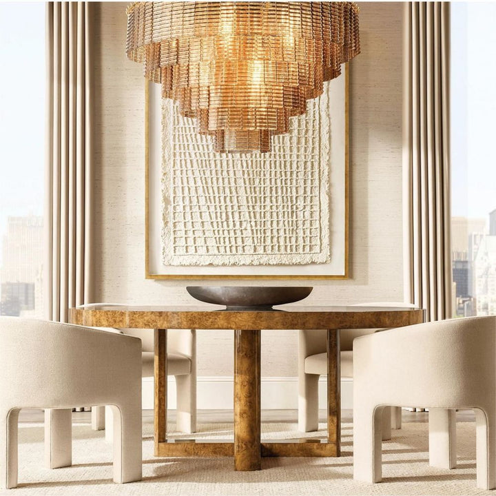 Shakiesha Glass Round Chandelier