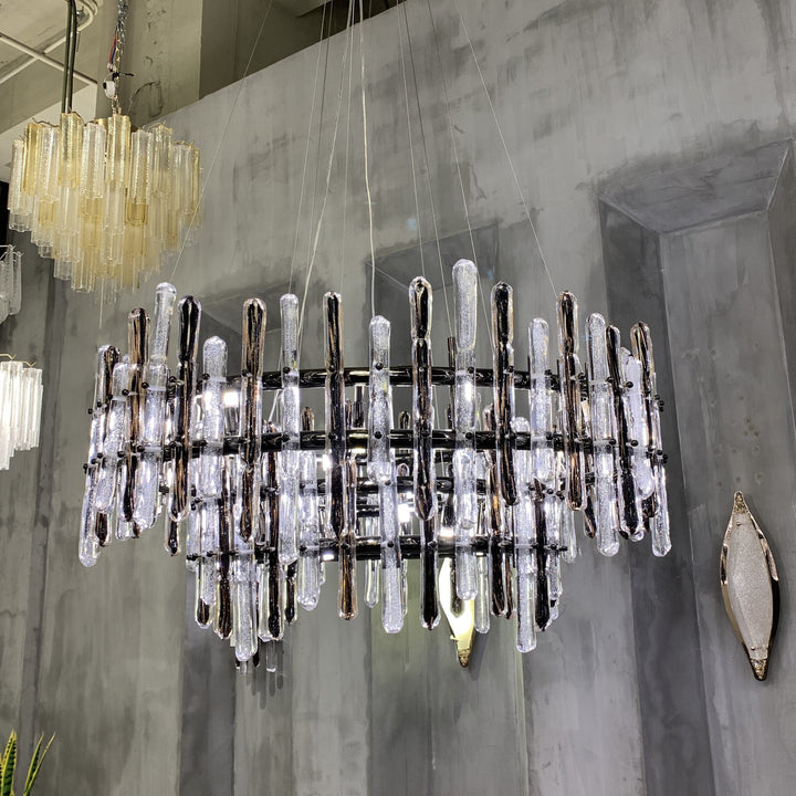 Sancy Round Glass Chandelier