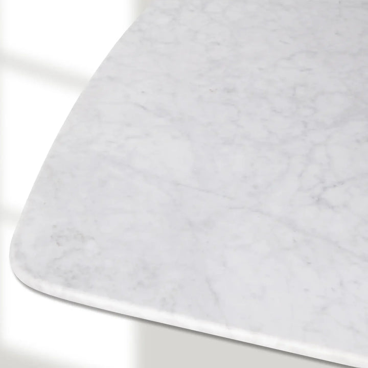 Santos Marble Top Tulip Base Dining Table