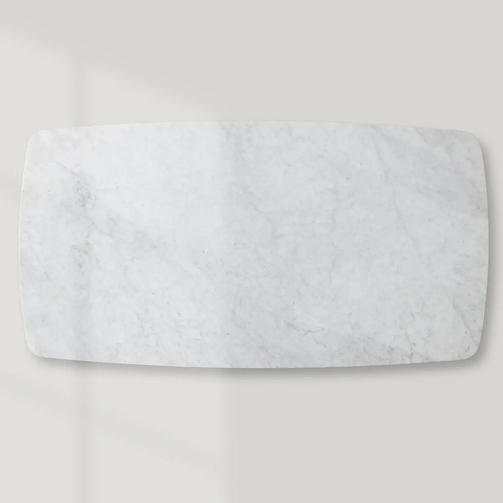 Santos Marble Top Tulip Base Dining Table