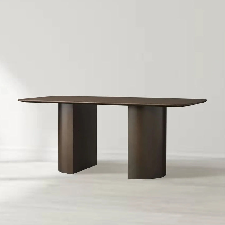 Santos Sculptural Double Pedestal Dining Table