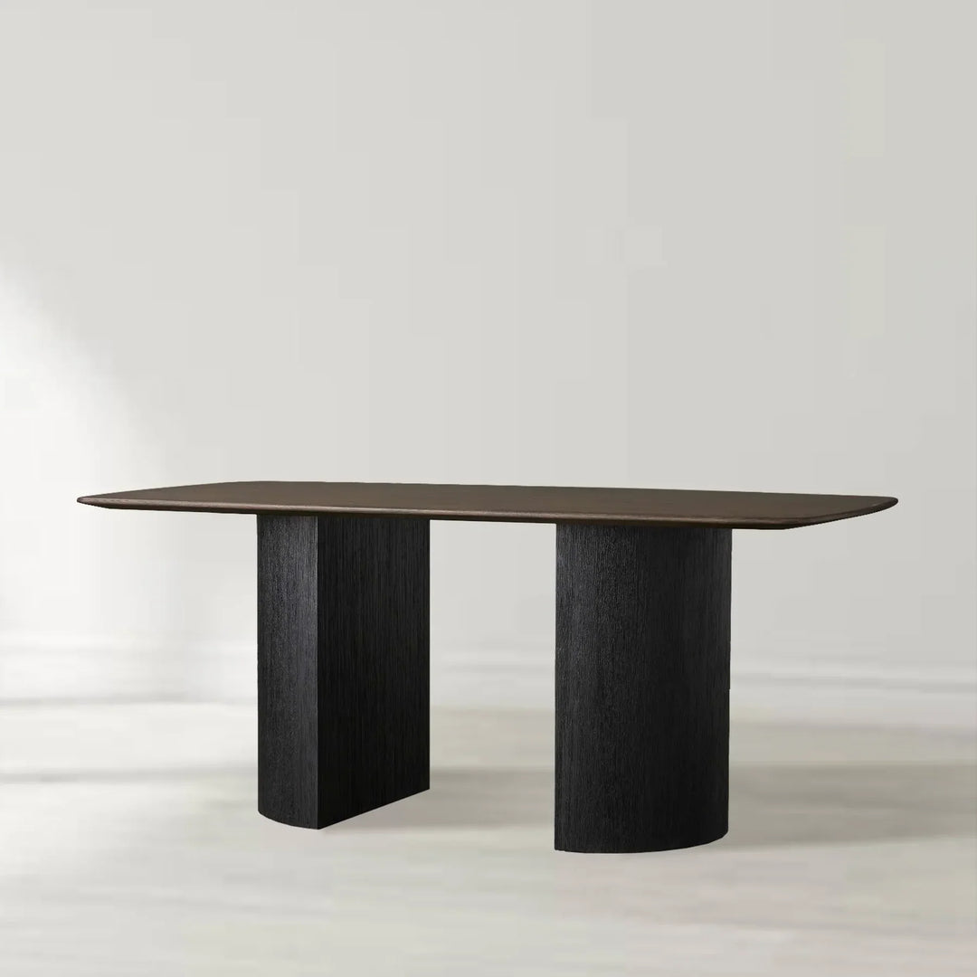 Santos Sculptural Double Pedestal Dining Table