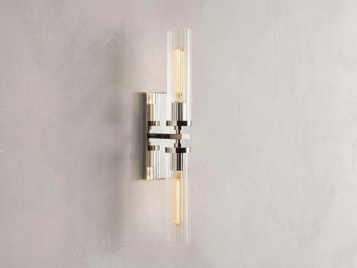 Saxon 2-Light Glass Wall Sconce