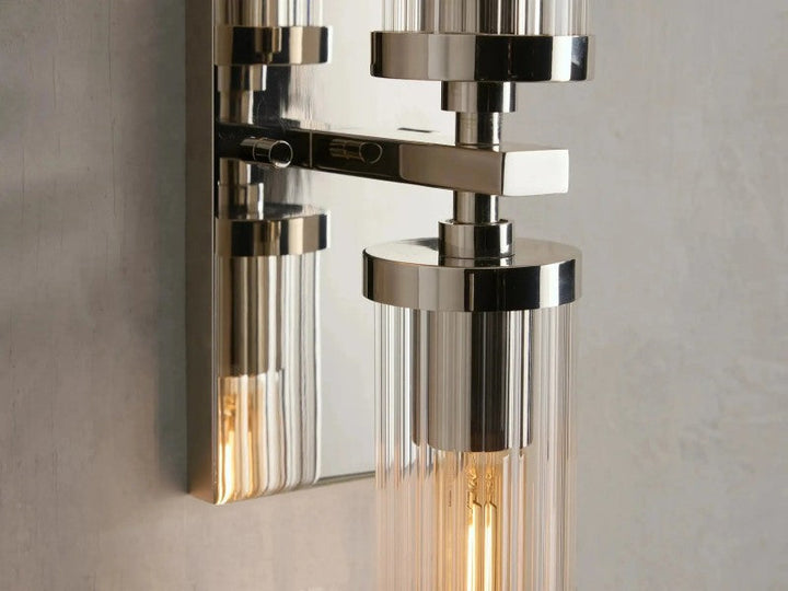 Saxon 2-Light Glass Wall Sconce