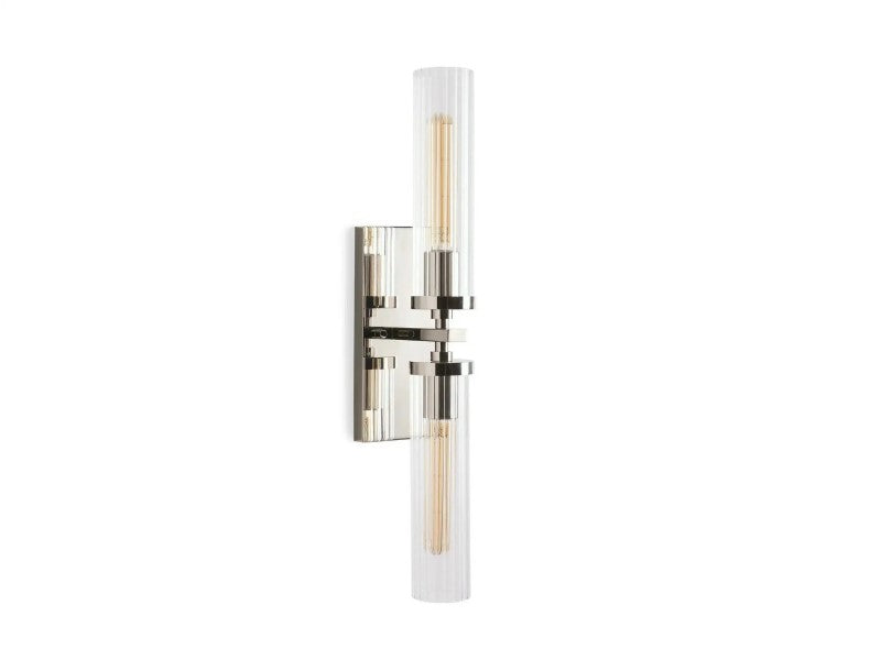 Saxon 2-Light Glass Wall Sconce