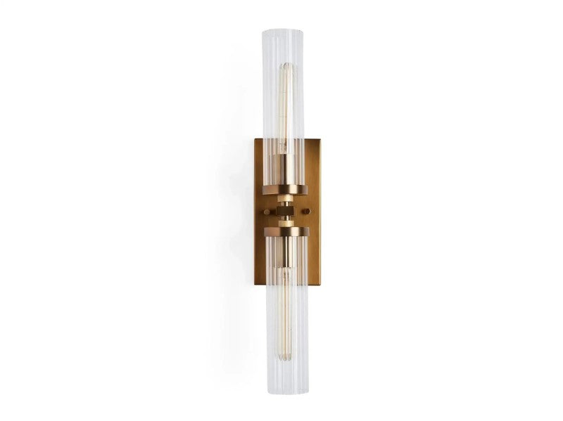 Saxon 2-Light Glass Wall Sconce
