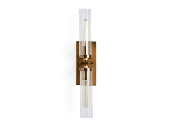 Saxon 2-Light Glass Wall Sconce