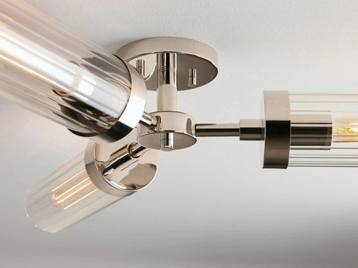 Saxon 3-Light Glass Flushmount