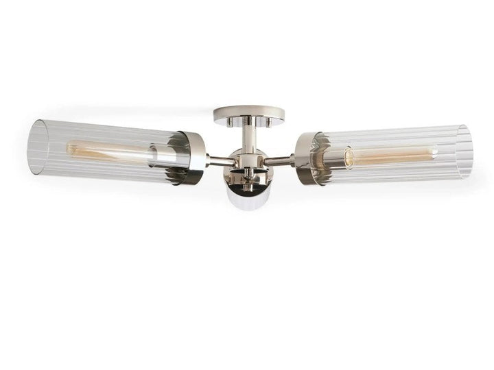 Saxon 3-Light Glass Flushmount