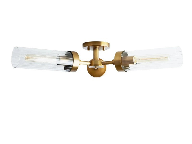 Saxon 3-Light Glass Flushmount