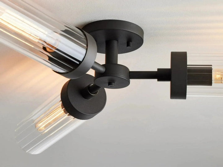 Saxon 3-Light Glass Flushmount