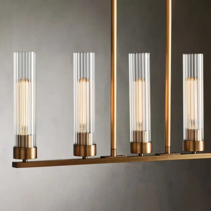 Saxon Glass Linear Chandelier