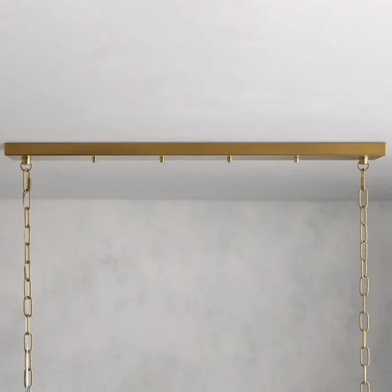 Saxon Glass Linear Chandelier