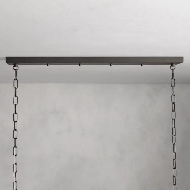 Saxon Glass Linear Chandelier