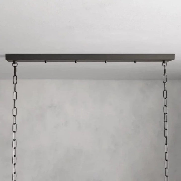 Saxon Glass Linear Chandelier