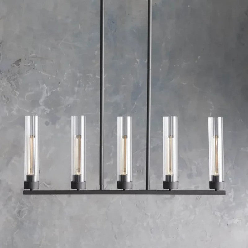 Saxon Glass Linear Chandelier