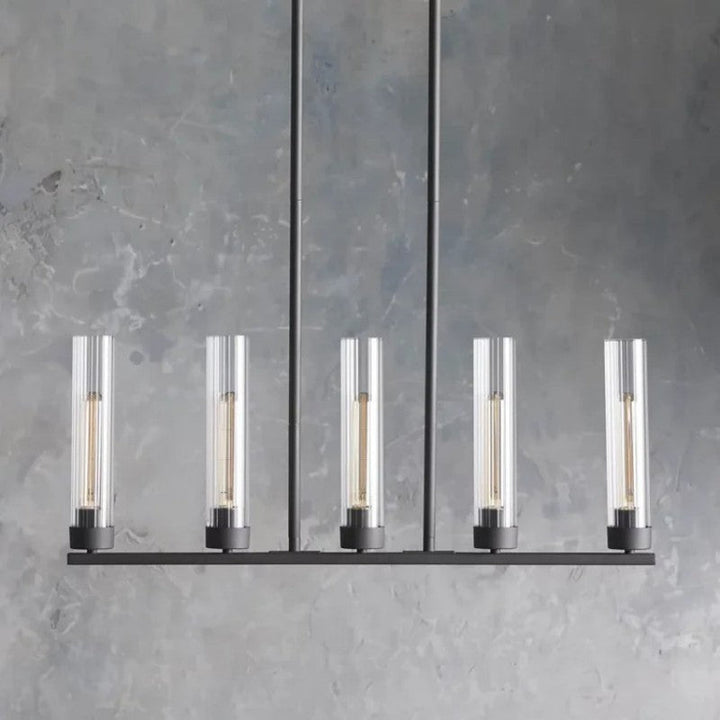 Saxon Glass Linear Chandelier