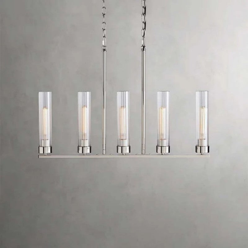 Saxon Glass Linear Chandelier