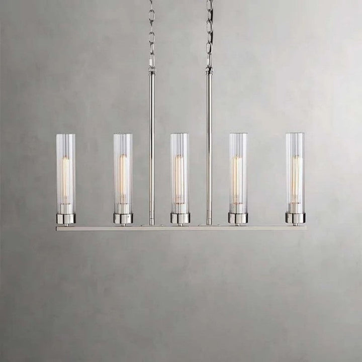 Saxon Glass Linear Chandelier
