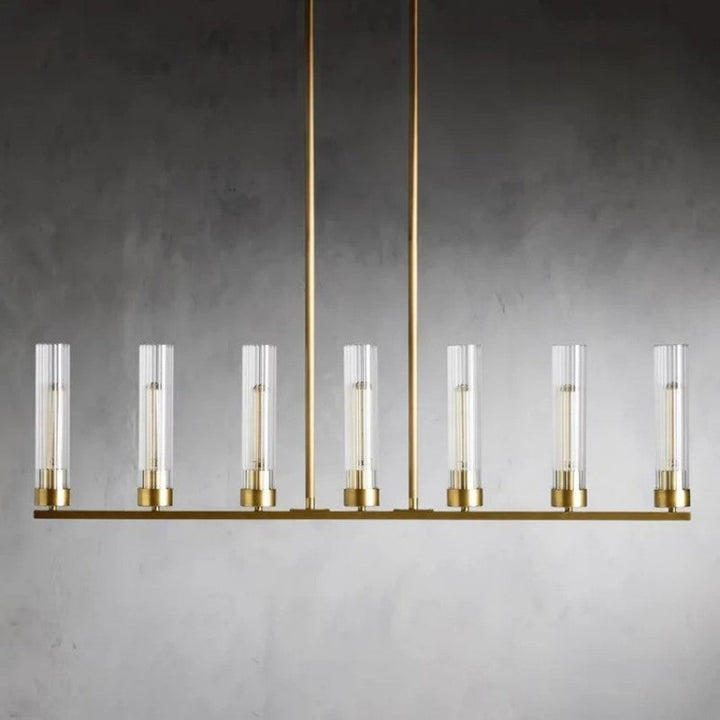 Saxon Glass Linear Chandelier