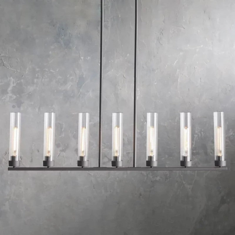 Saxon Glass Linear Chandelier