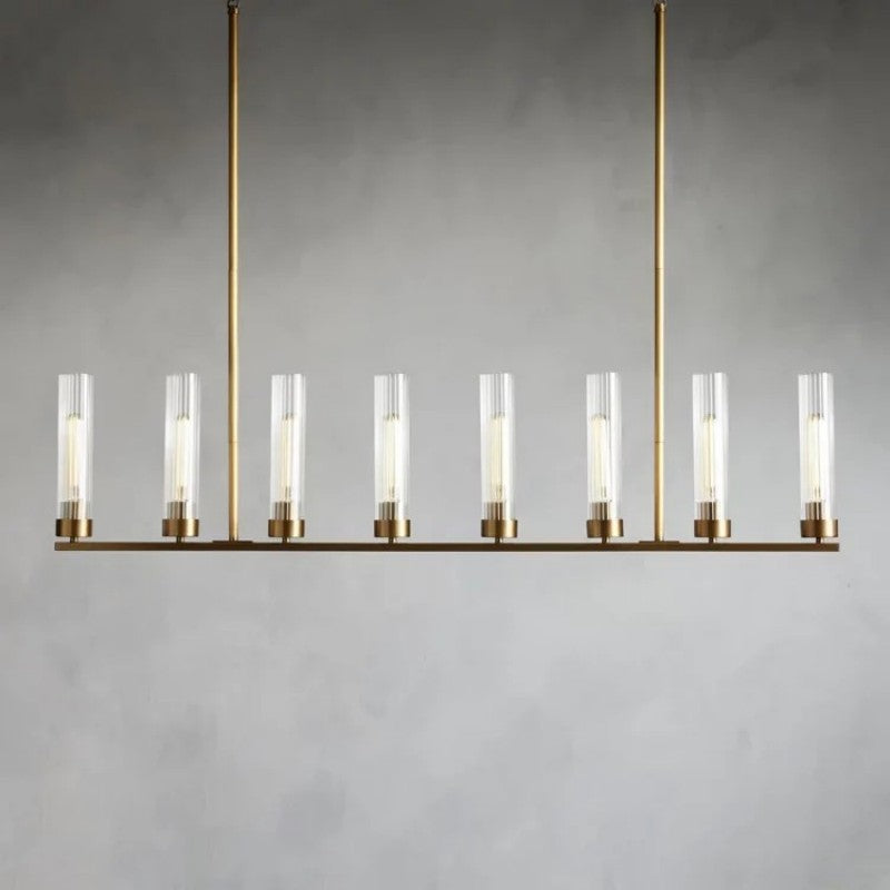 Saxon Glass Linear Chandelier