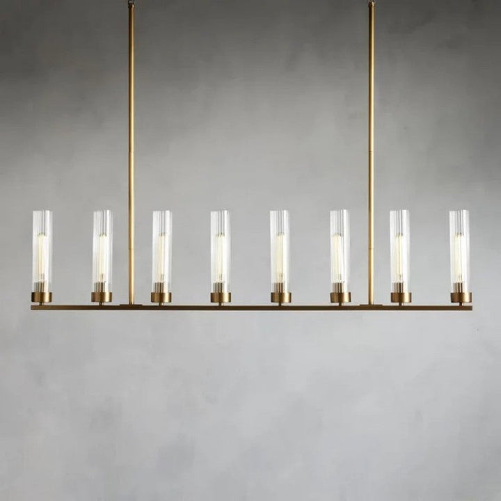 Saxon Glass Linear Chandelier