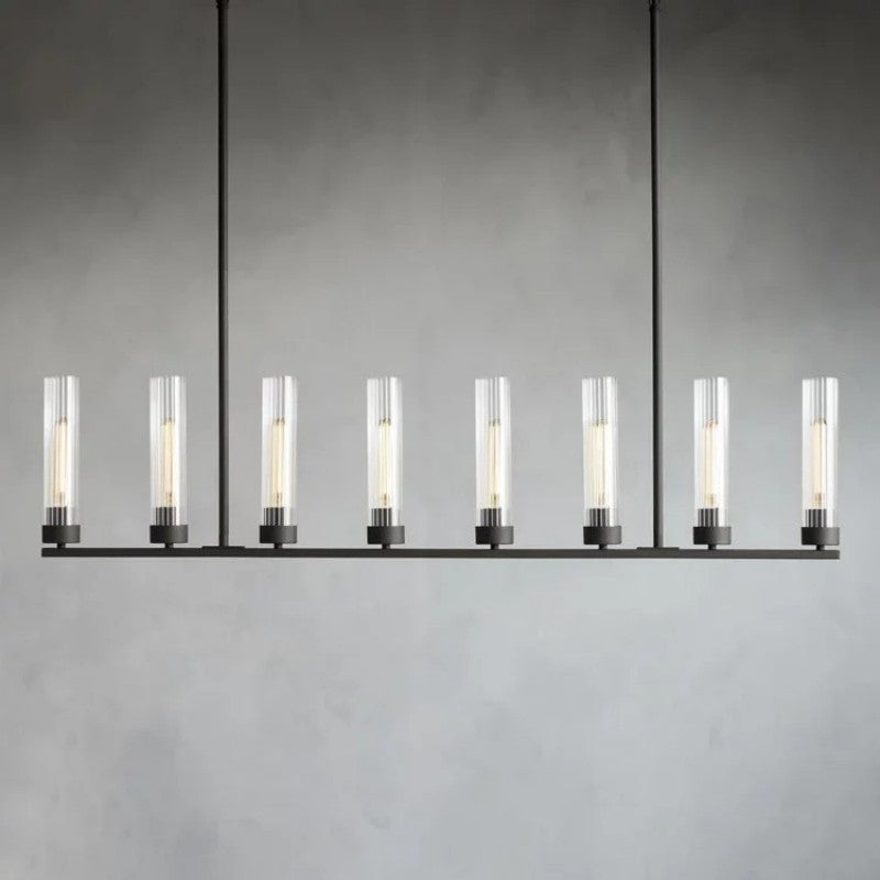 Saxon Glass Linear Chandelier