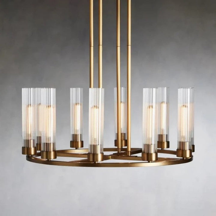 Saxon Round Glass Chandelier
