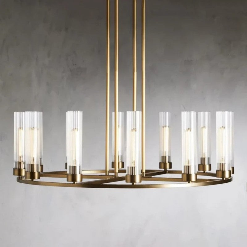 Saxon Round Glass Chandelier