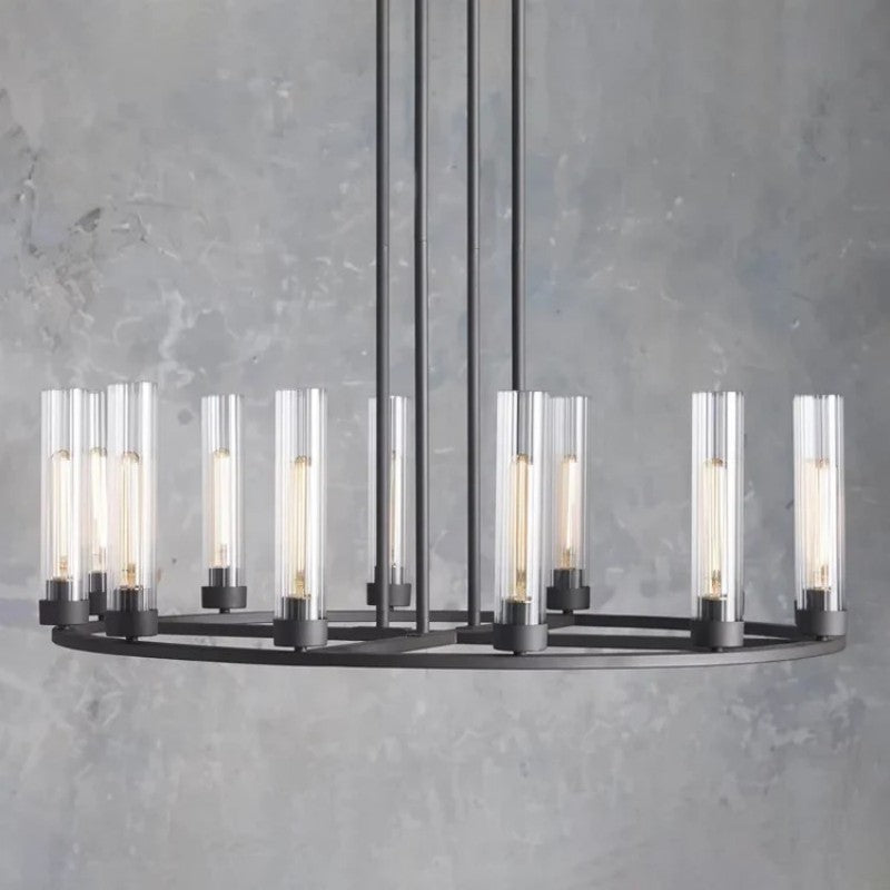Saxon Round Glass Chandelier