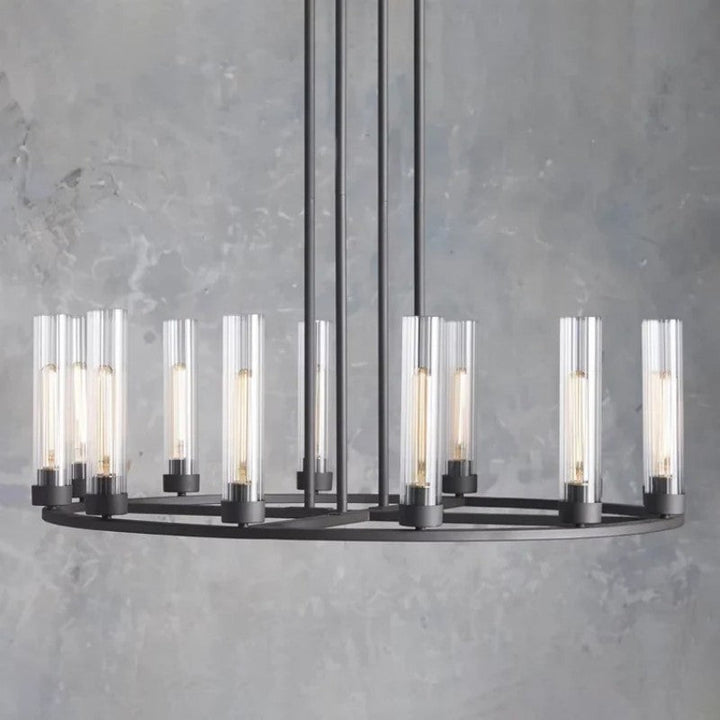 Saxon Round Glass Chandelier
