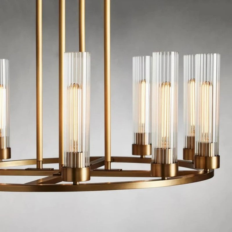 Saxon Round Glass Chandelier