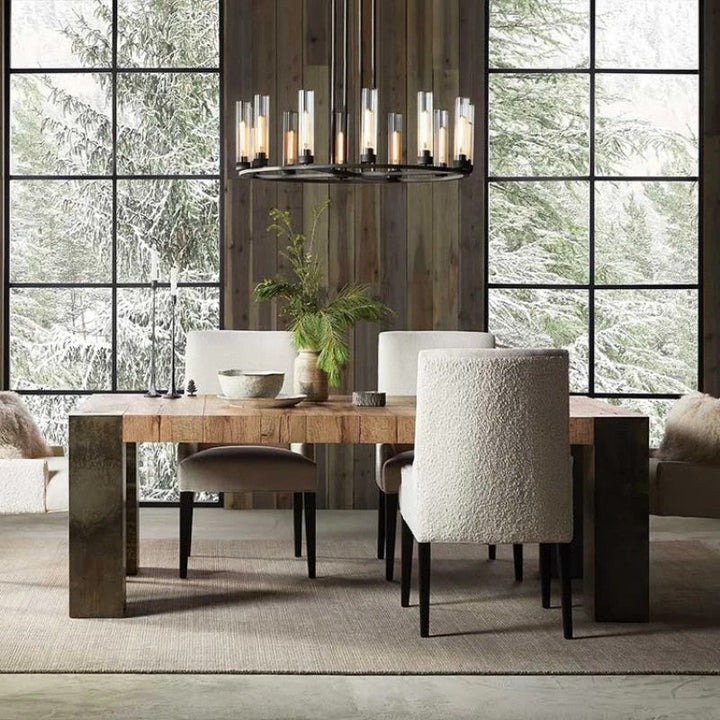 Saxon Round Glass Chandelier