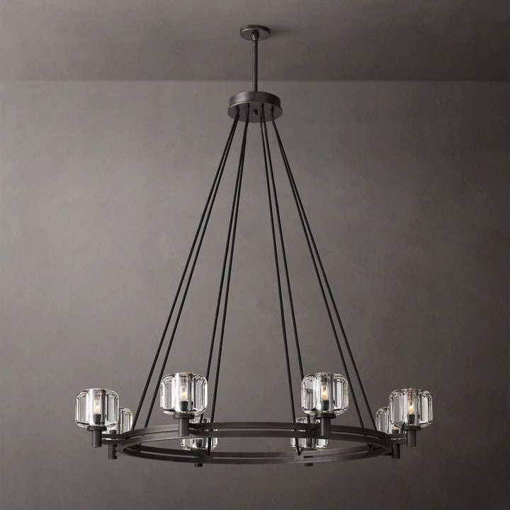 Gindy Crystal Round Chandelier