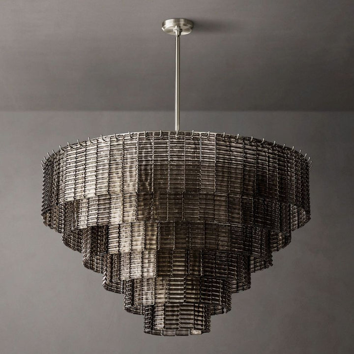 Shakiesha Glass Round Chandelier 41"D