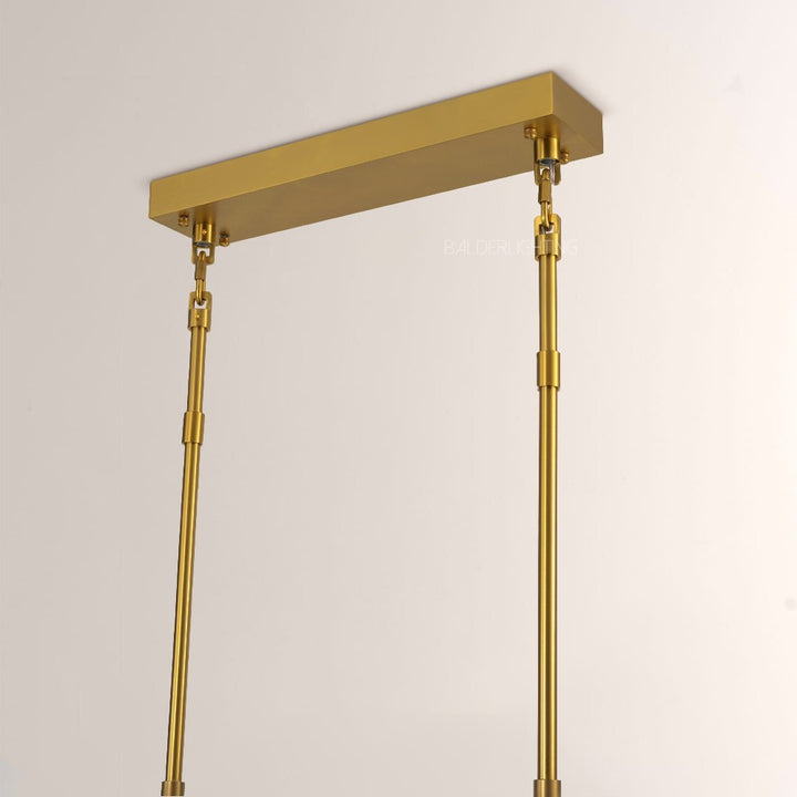 Shakiesha Glass Rectangle Chandelier 59"W