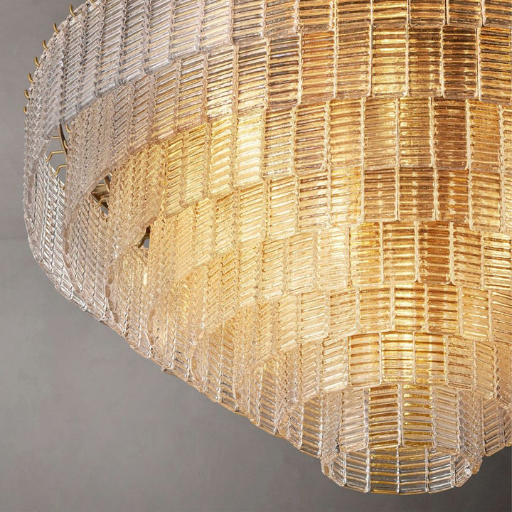 Shakiesha Glass Round Chandelier 41"D
