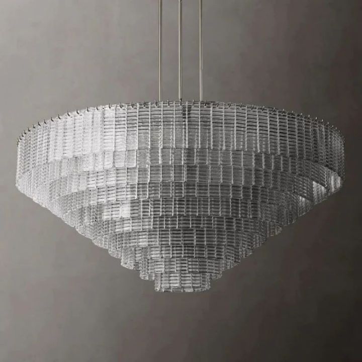 Shakiesha Glass Round Chandelier 65"