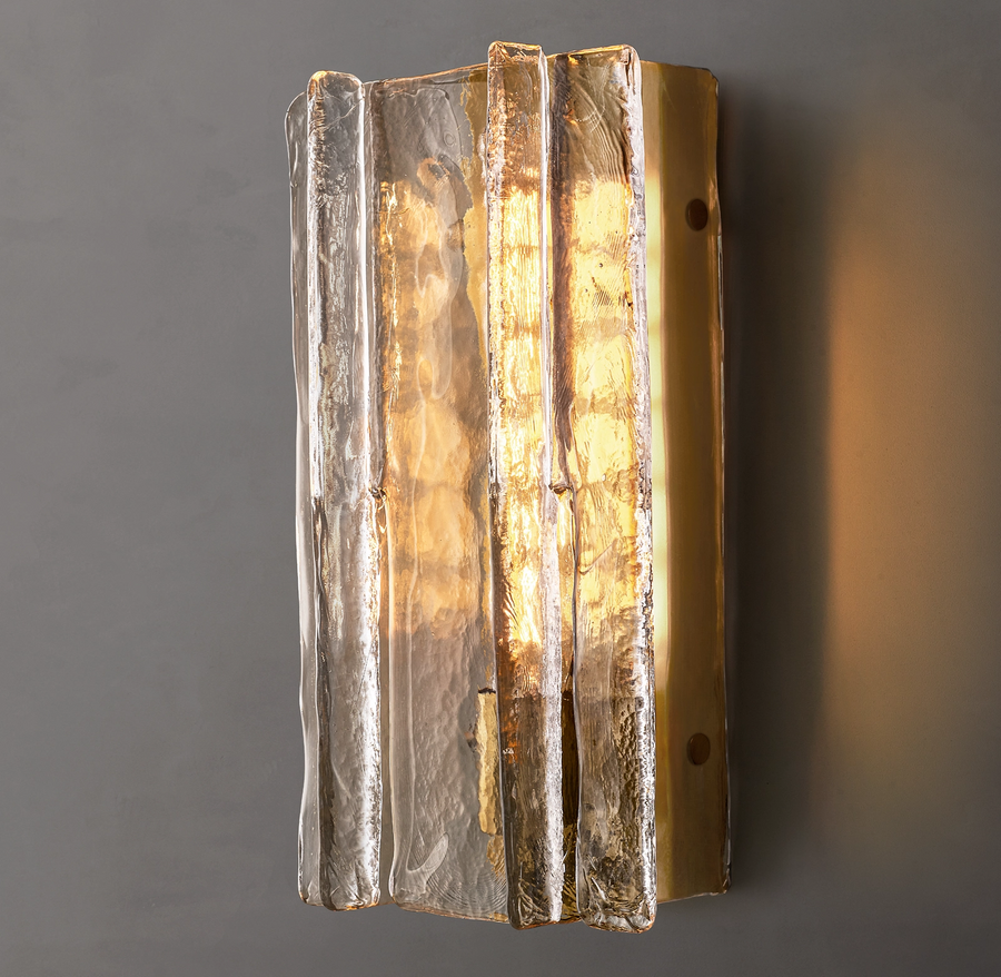 Sharon Clear Glass Sconce 15"