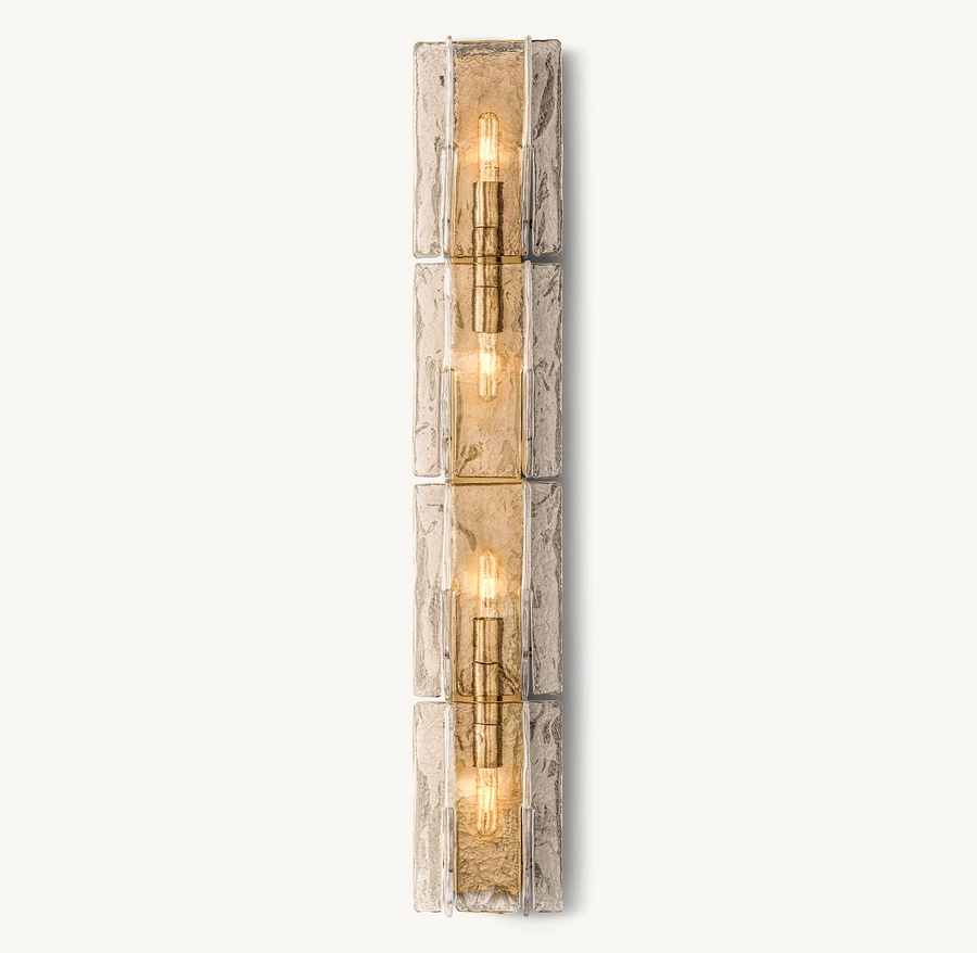 Sharon Smoke Glass Grand Sconce