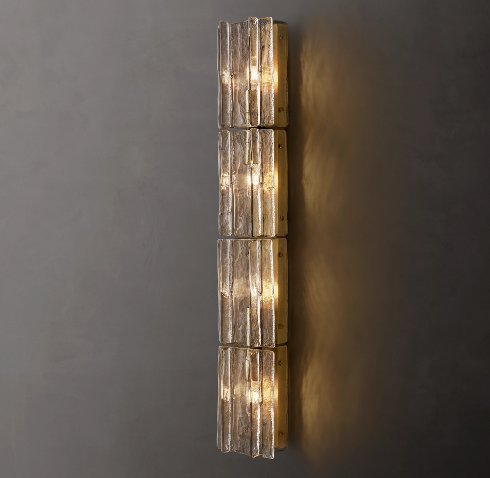 Sharon Smoke Glass Grand Sconce