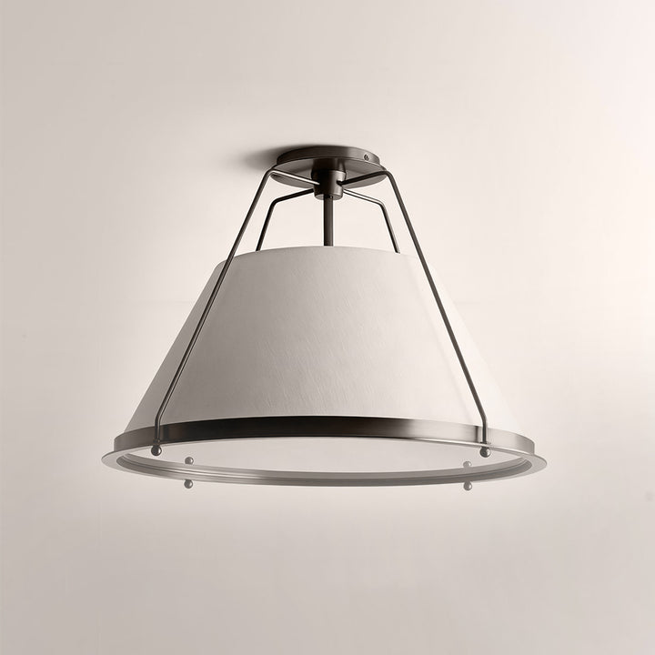Sheirz Linen Flush Mount